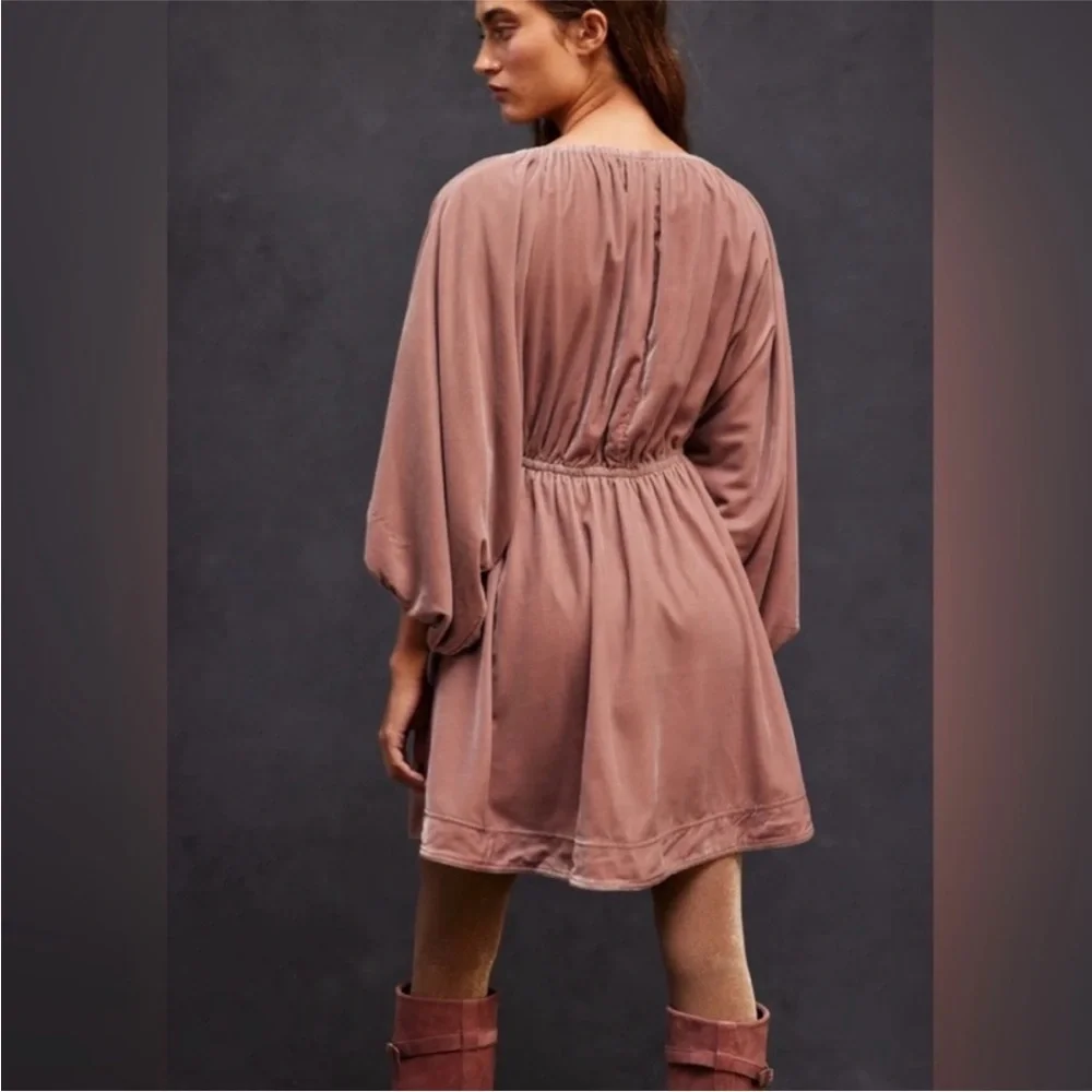 Free People Portia Velvet Mini Dress